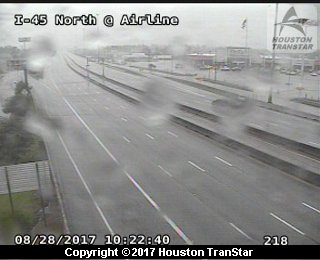 IH-45 North at Airline (Harvey 2017)