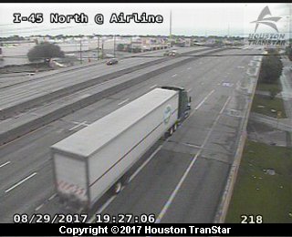 IH-45 North at Airline (Harvey 2017)