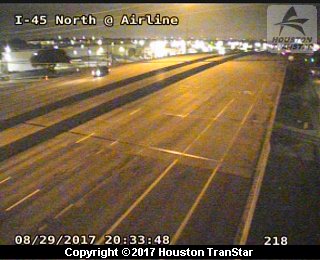IH-45 North at Airline (Harvey 2017)