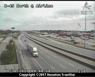 IH-45 North at Airline (Harvey 2017)