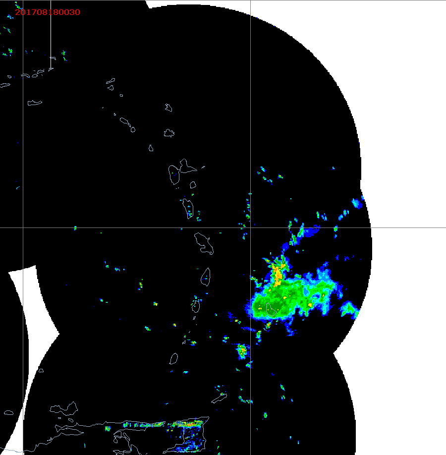 Barbados Weather E. Caribbean Radar Mosaic Animation for Harvey (2017)