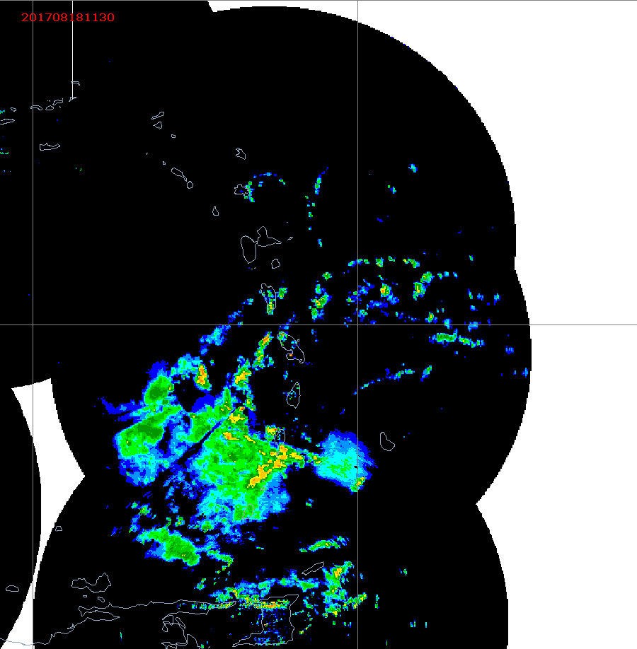 Barbados Weather E. Caribbean Radar Mosaic Animation for Harvey (2017)