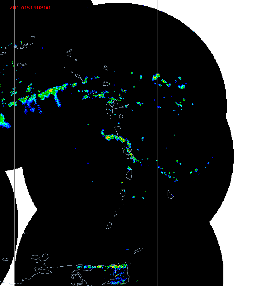 Barbados Weather E. Caribbean Radar Mosaic Animation for Harvey (2017)