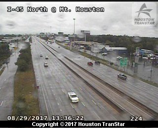 IH-45 North at Mt. Houston (Harvey 2017)