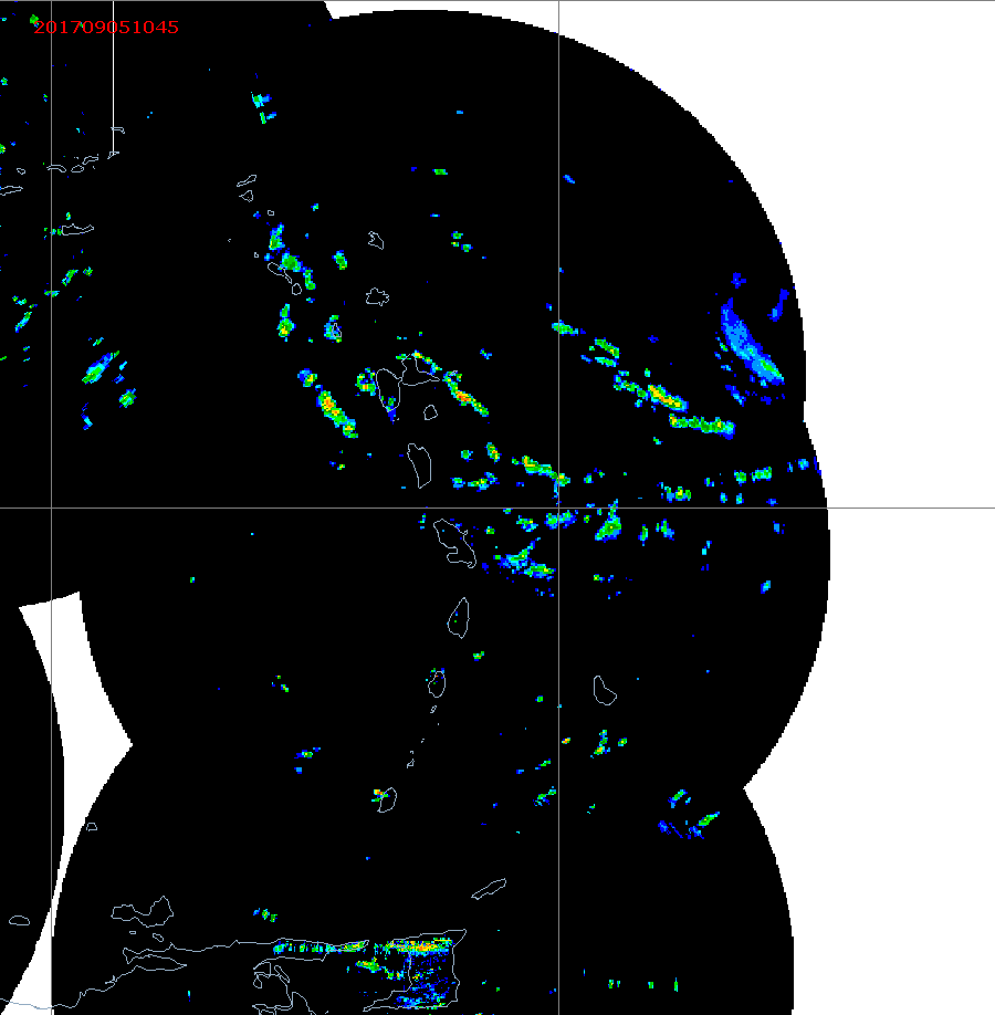 Barbados Weather E. Caribbean Radar Mosaic Animation for Irma (2017)
