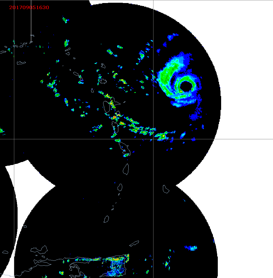 Barbados Weather E. Caribbean Radar Mosaic Animation for Irma (2017)