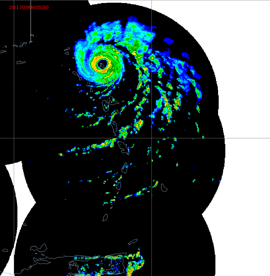 Barbados Weather E. Caribbean Radar Mosaic Animation for Irma (2017)