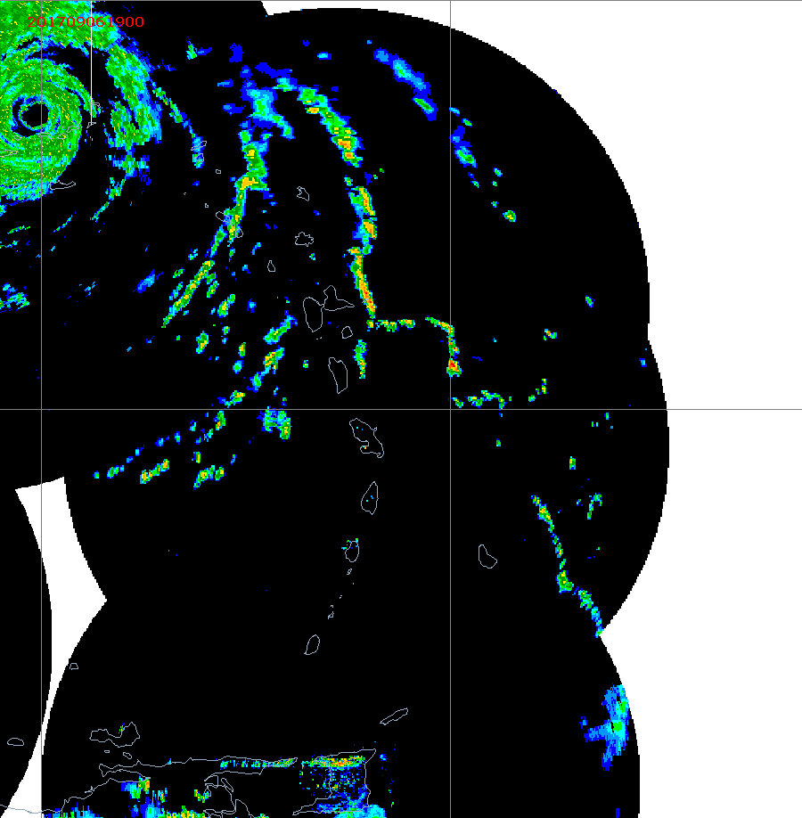 Barbados Weather E. Caribbean Radar Mosaic Animation for Irma (2017)