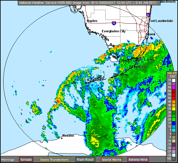 Key West Radar Recording of Irma (2017) Approach