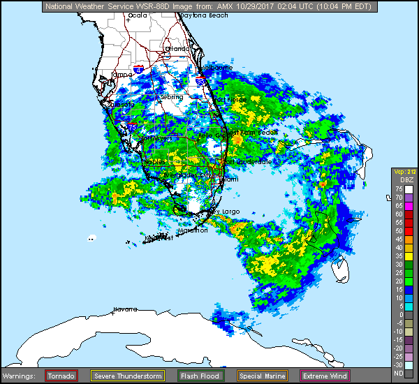 Floating NWS Long Range Radar Recording of Philippe (2017) Approach Floating NWS Long Range Radar Recording of Philippe (2017) Approach
