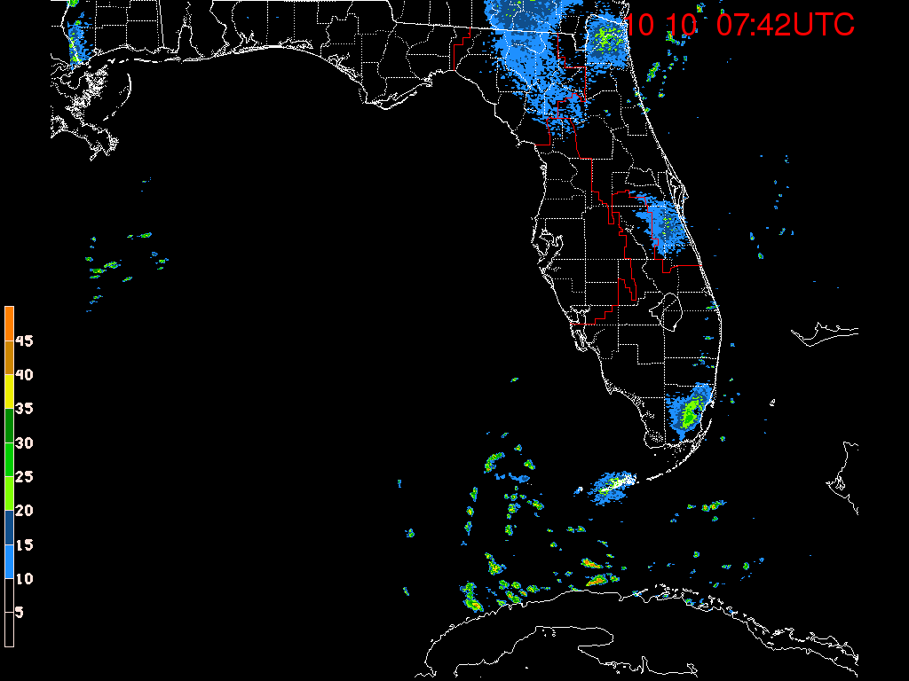 Florida/NE Gulf Radar Recording From SFWMD for Nate (2017) N. Gulf Approach