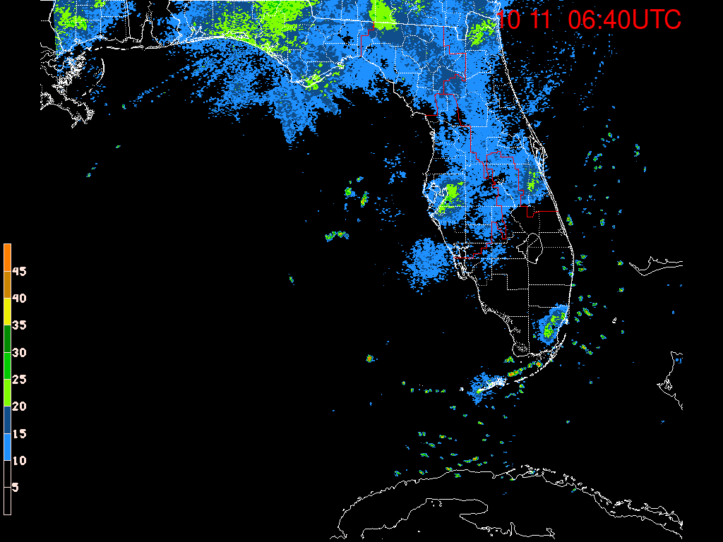 Florida/NE Gulf Radar Recording From SFWMD for Nate (2017) N. Gulf Approach