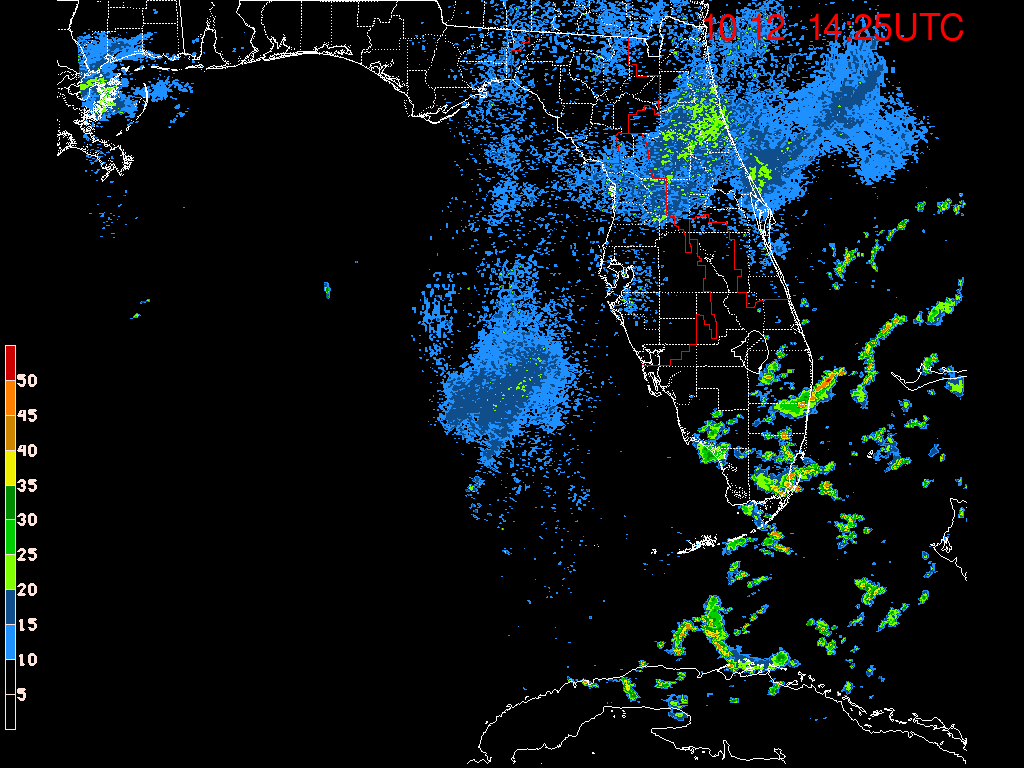 Florida/NE Gulf Radar Recording From SFWMD for Nate (2017) N. Gulf Approach