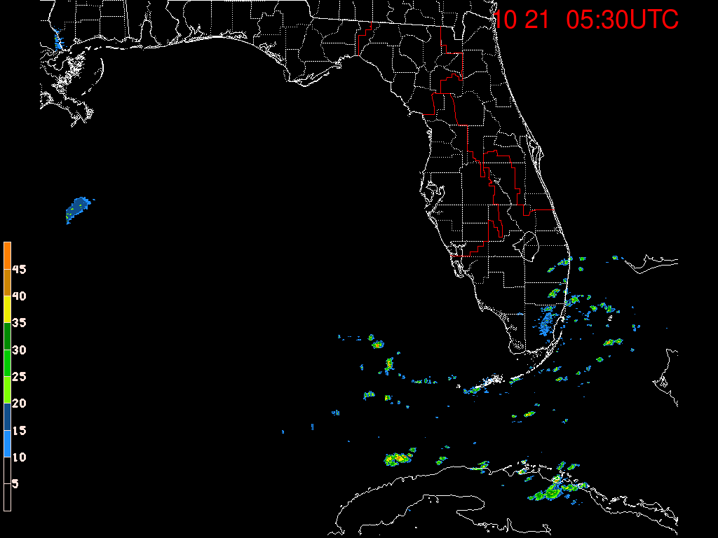 Florida/NE Gulf Radar Recording From SFWMD for Nate (2017) N. Gulf Approach