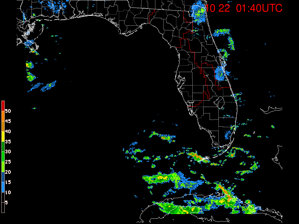 Florida/NE Gulf Radar Recording From SFWMD for Nate (2017) N. Gulf Approach