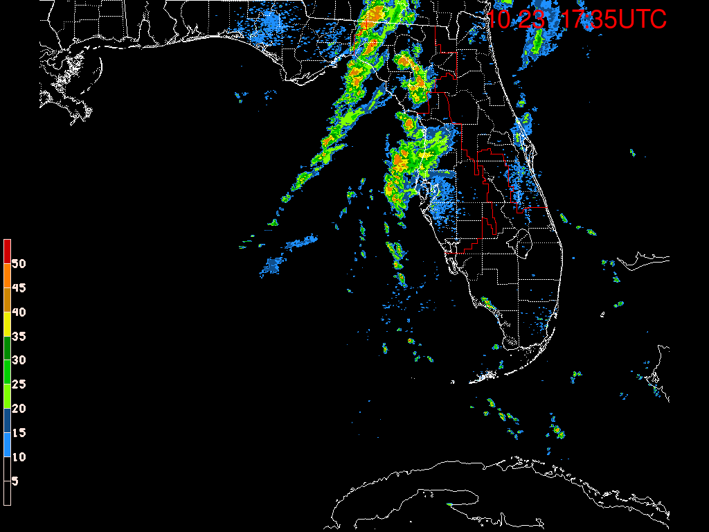 Florida/NE Gulf Radar Recording From SFWMD for Nate (2017) N. Gulf Approach