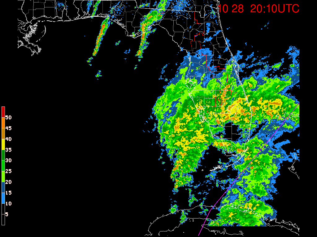 Florida Radar Recording From SFWMD for Philippe (2017) Approach