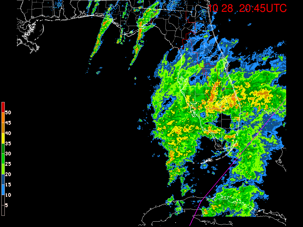 Florida Radar Recording From SFWMD for Philippe (2017) Approach