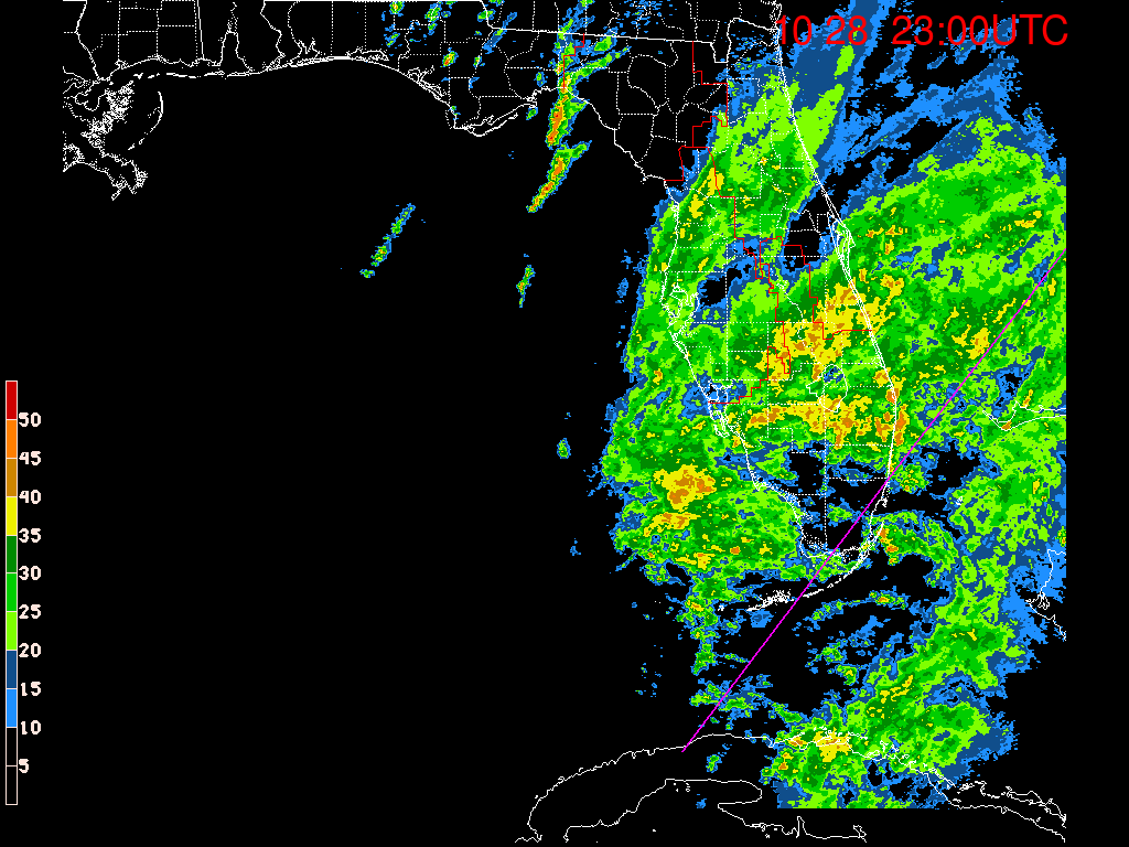 Florida Radar Recording From SFWMD for Philippe (2017) Approach