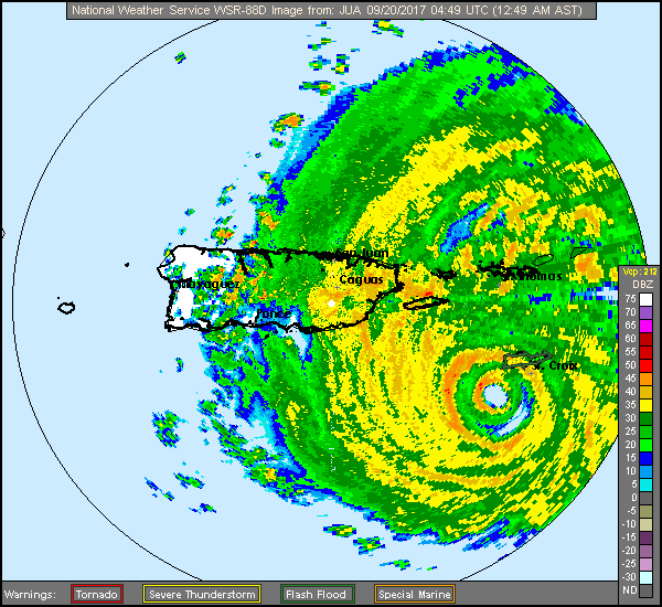 San Juan Radar Recording of Maria (2017) Approach San Juan Radar Recording of Maria (2017) Approach