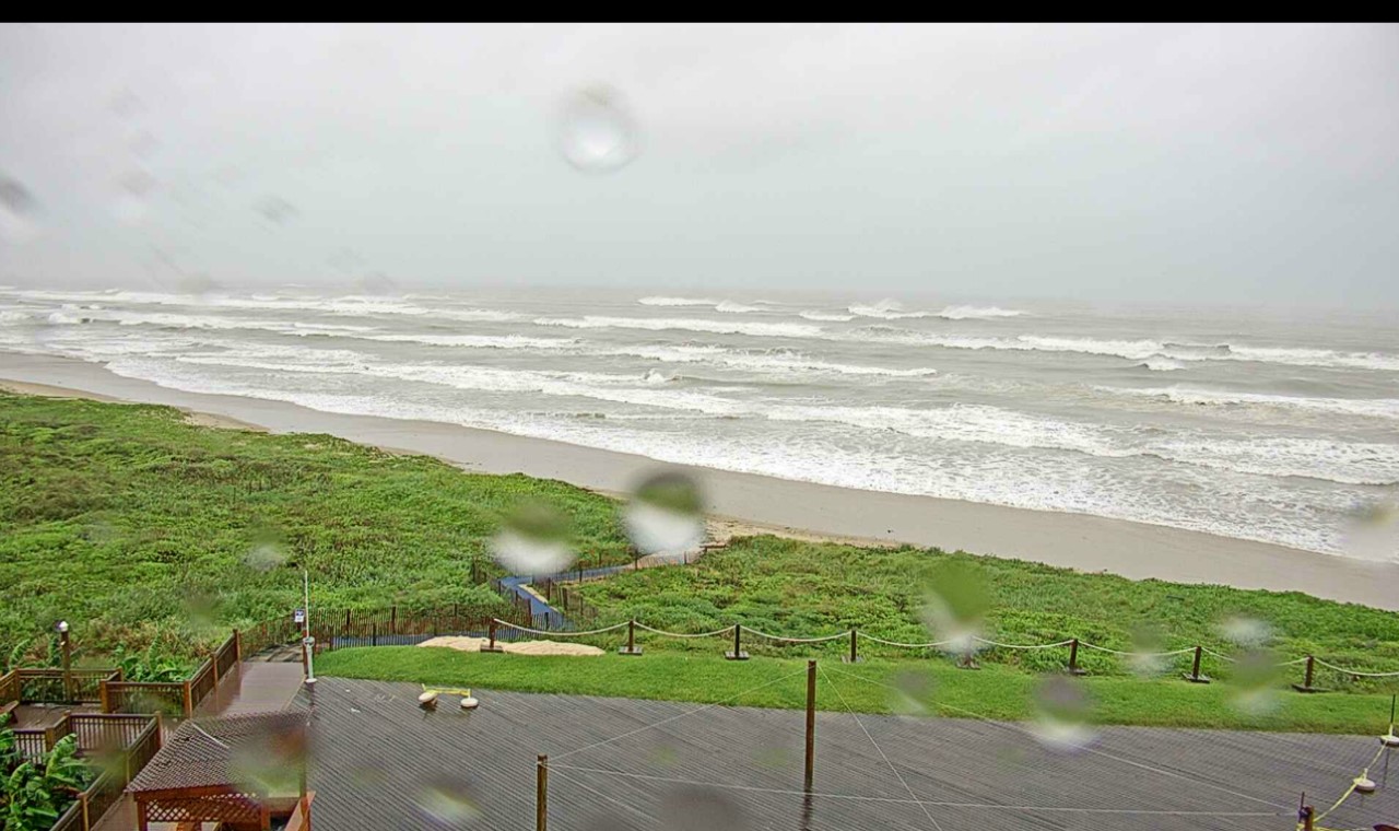South Padre North Beach Webcam Harvey (2017)