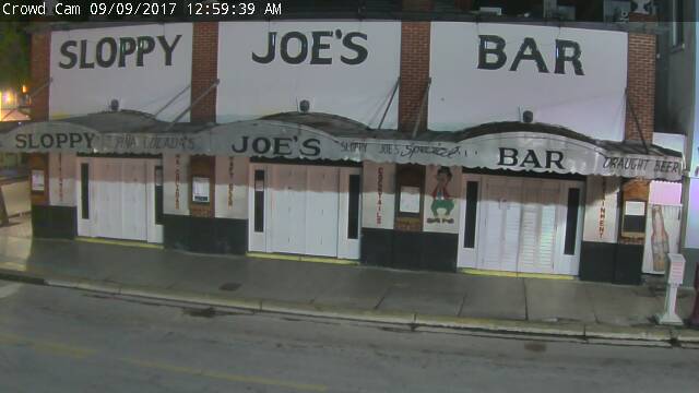 Sloppy Joes Cam 2 Key West approach of Irma (2017)