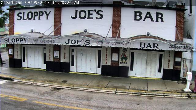 Sloppy Joes Cam 2 Key West approach of Irma (2017)