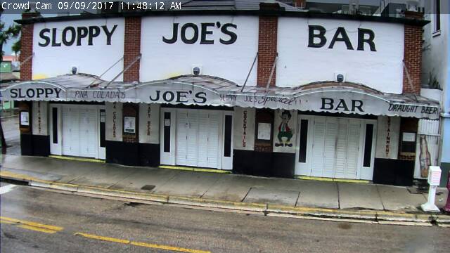 Sloppy Joes Cam 2 Key West approach of Irma (2017)