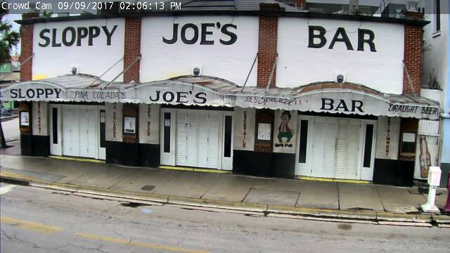 Sloppy Joes Cam 2 Key West approach of Irma (2017)