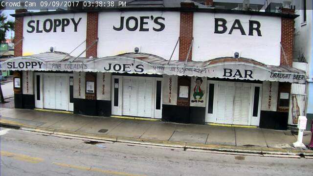 Sloppy Joes Cam 2 Key West approach of Irma (2017)