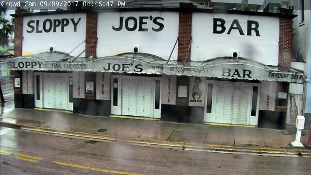 Sloppy Joes Cam 2 Key West approach of Irma (2017)