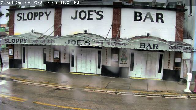 Sloppy Joes Cam 2 Key West approach of Irma (2017)