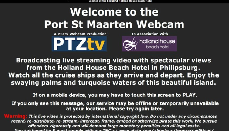 Port Saint Maarten Web Cam Irma  (2017) Approach