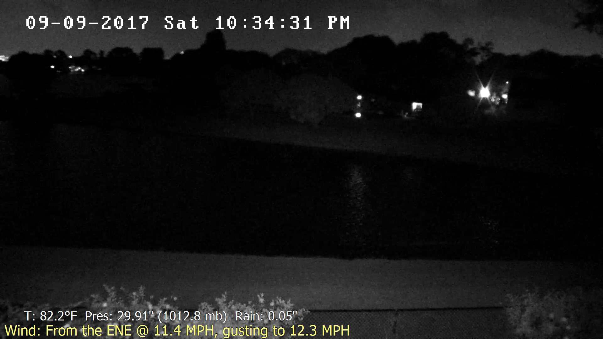 Flhurricane Orlando Lake Marsha Cam recording approach of Irma (2017)