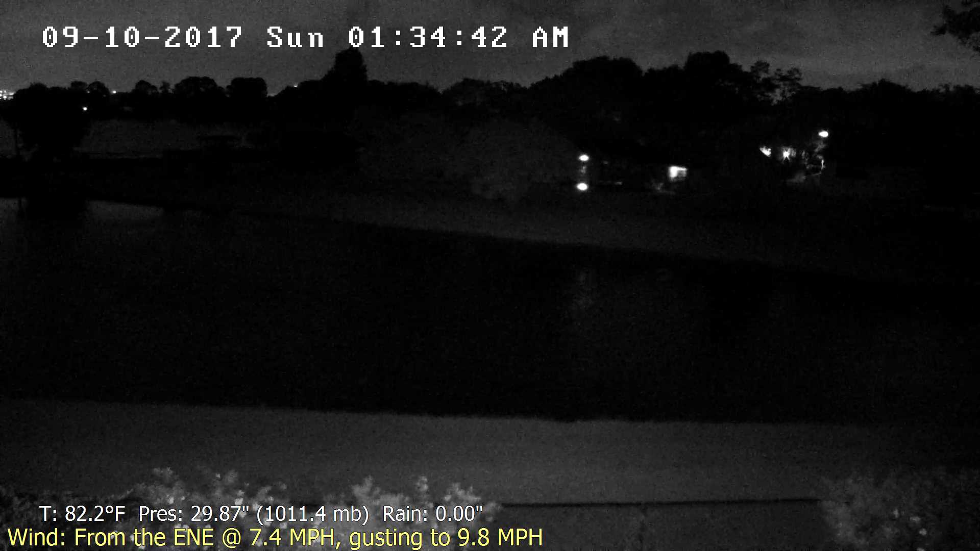 Flhurricane Orlando Lake Marsha Cam recording approach of Irma (2017)
