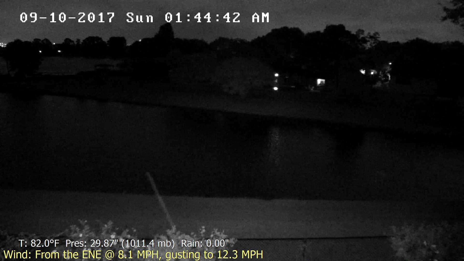 Flhurricane Orlando Lake Marsha Cam recording approach of Irma (2017)