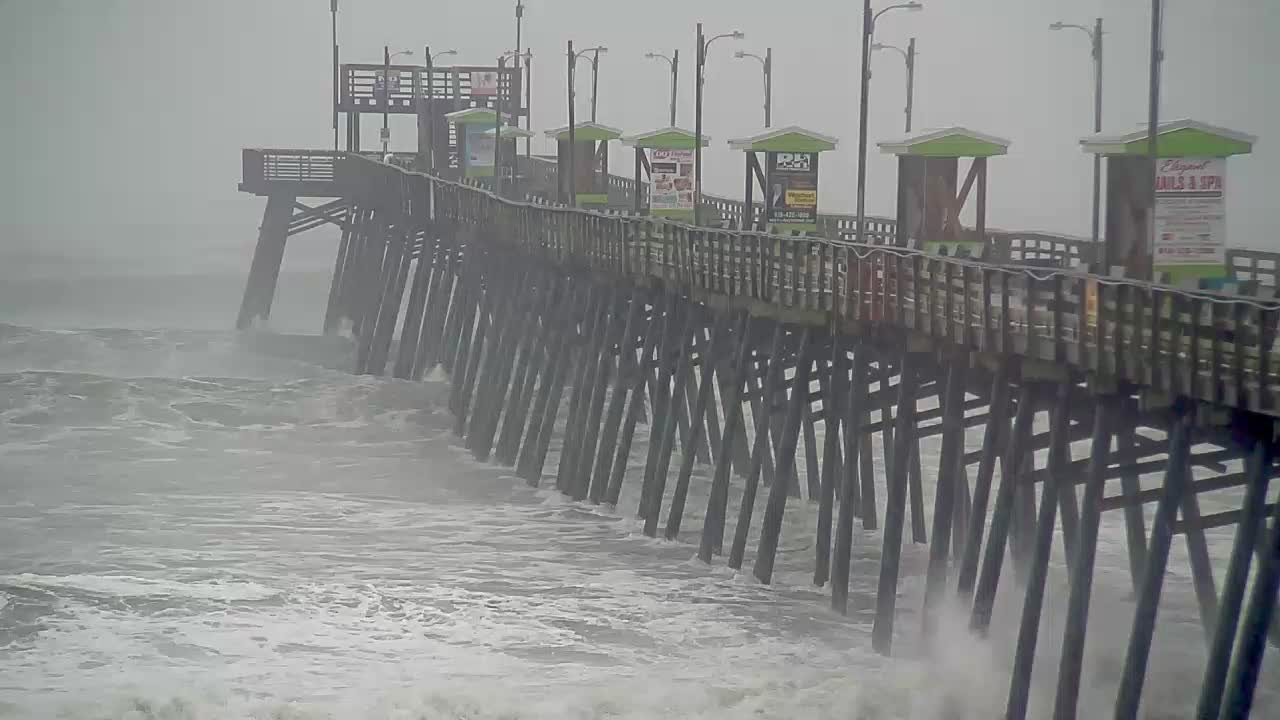 Bogue Inlet Pier Cam (Emerald Isle, NC) for Florence Approach (2018)