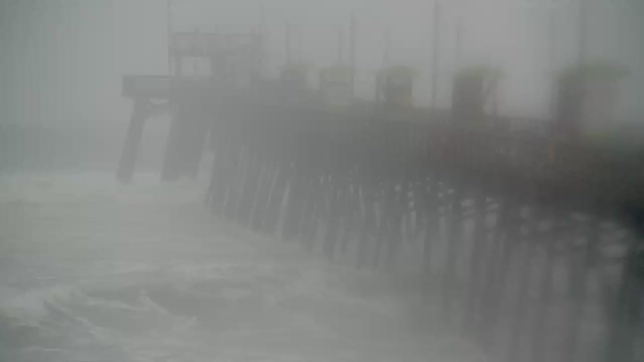 Bogue Inlet Pier Cam (Emerald Isle, NC) for Florence Approach (2018)