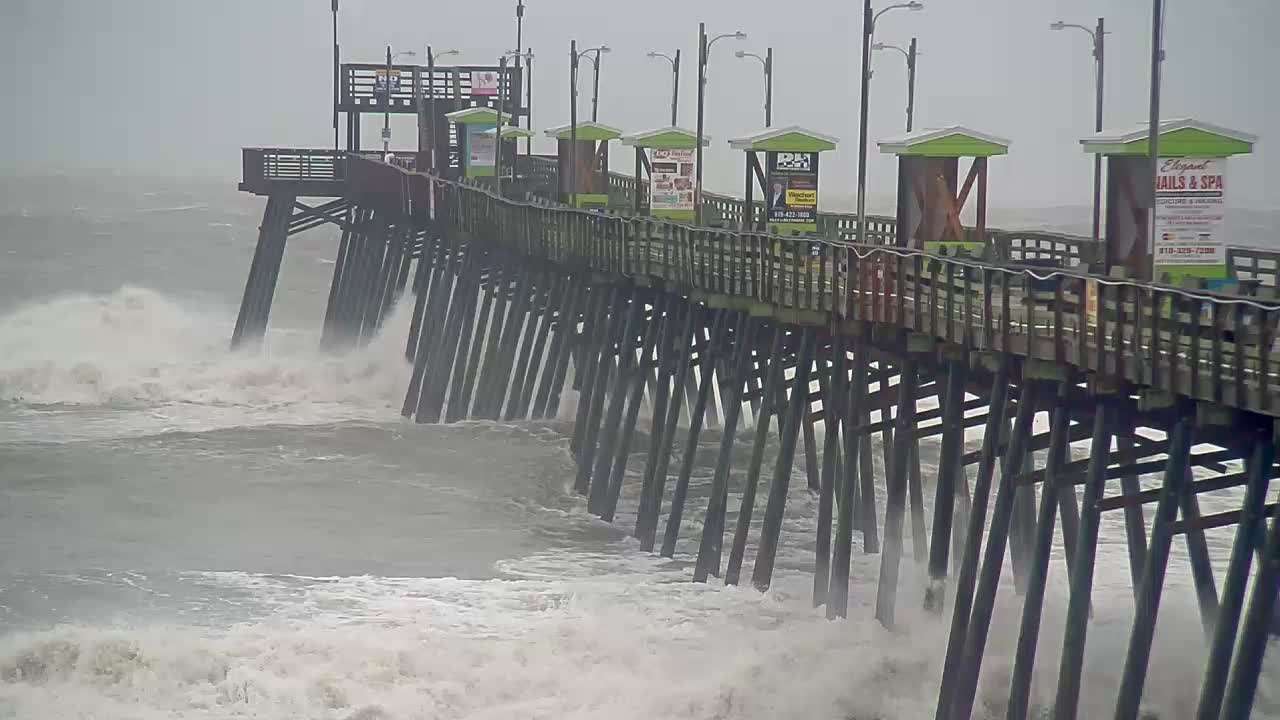 Bogue Inlet Pier Cam (Emerald Isle, NC) for Florence Approach (2018)