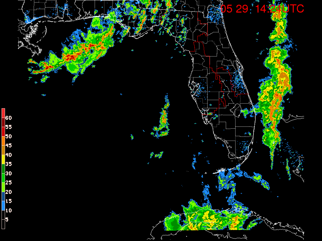 Florida Radar Recording From SFWMD for Alberto (2018) Approach