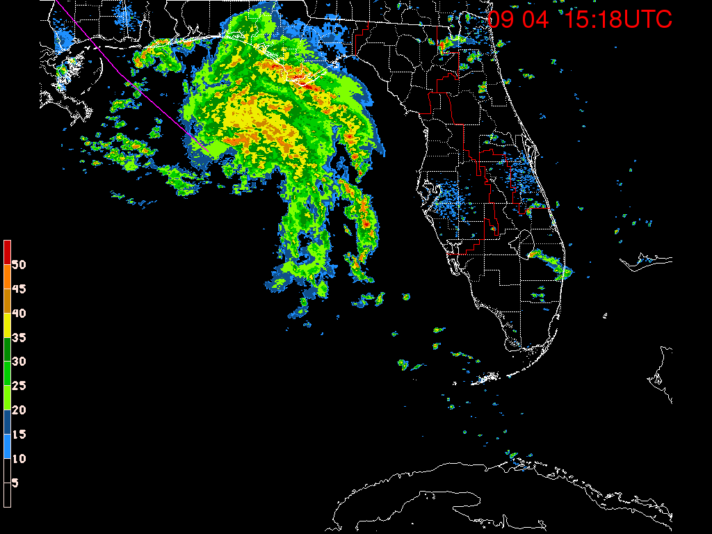 Florida Radar Recording From SFWMD for Gordon (2018) Approach