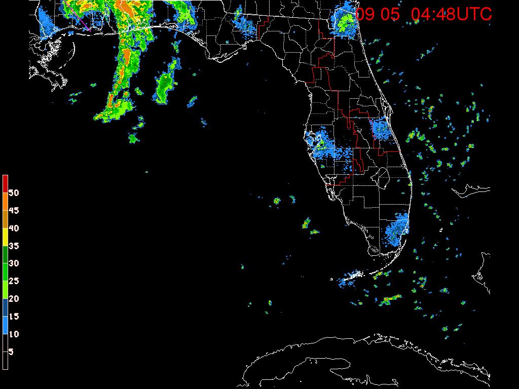 Florida Radar Recording From SFWMD for Gordon (2018) Approach