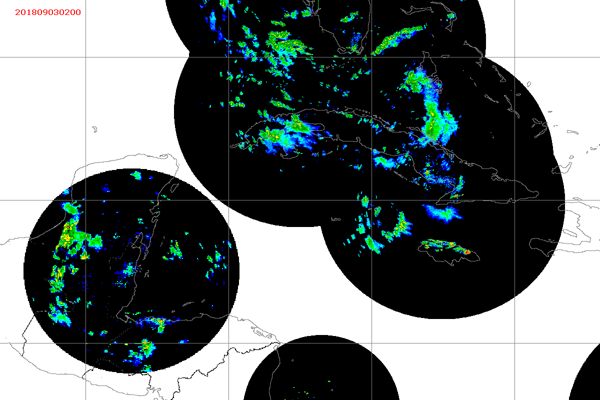 Barbados Weather NW Caribbean Radar Mosaic Animation for Gordon (2018)