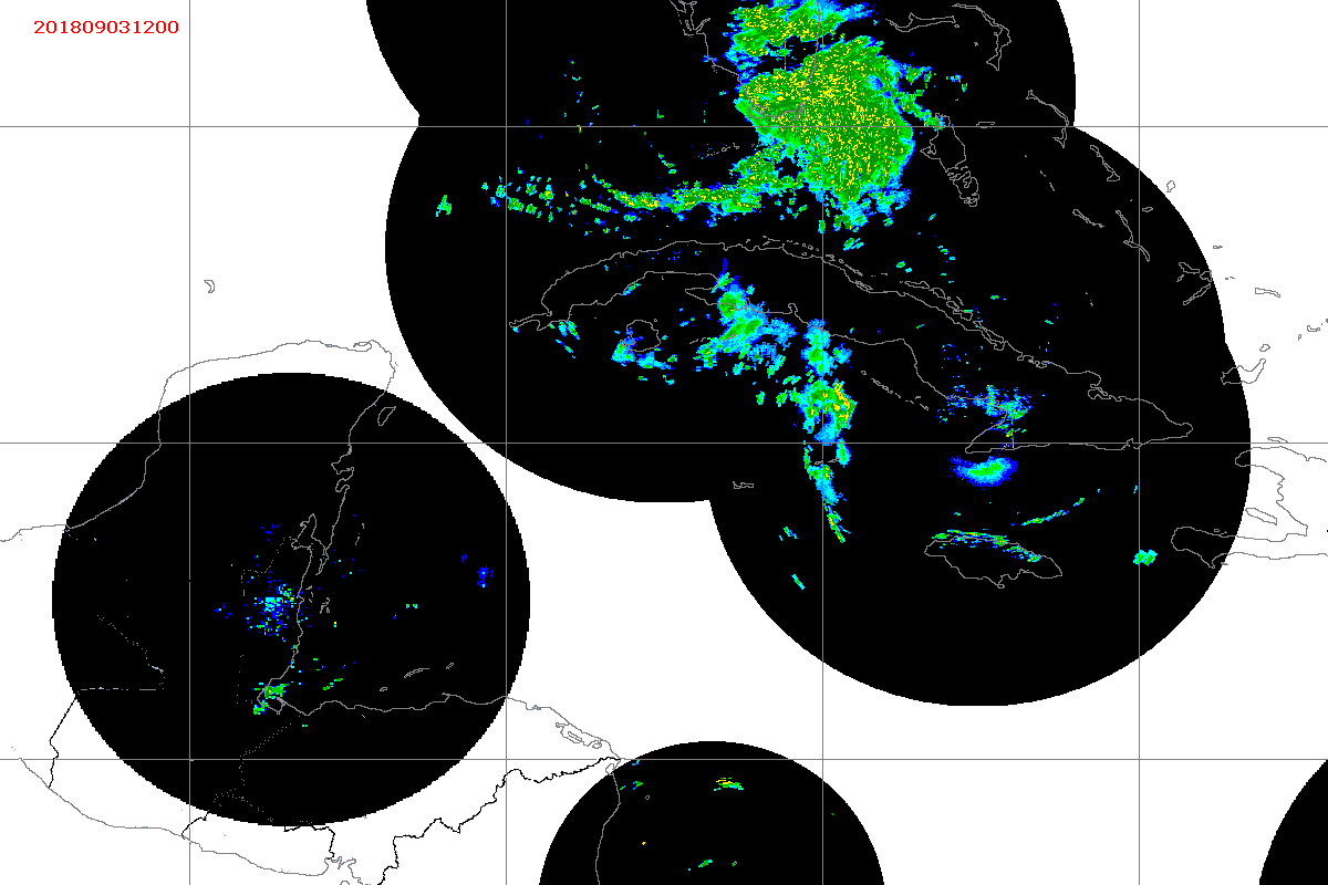 Barbados Weather NW Caribbean Radar Mosaic Animation for Gordon (2018)