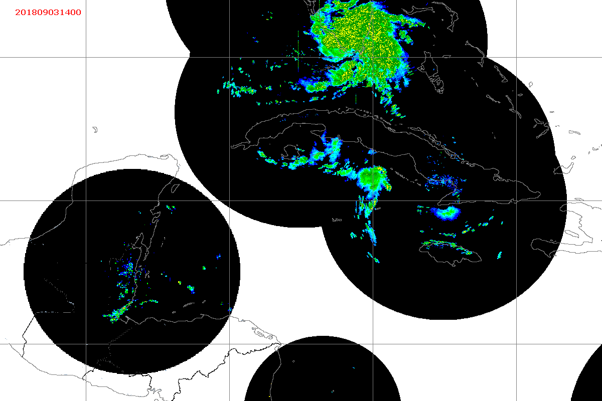 Barbados Weather NW Caribbean Radar Mosaic Animation for Gordon (2018)