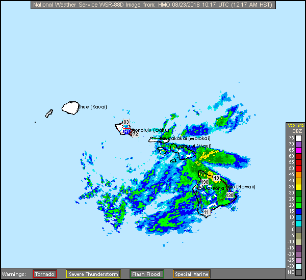 Molokai, HI  Long Range Radar Recording of Lane (2018) Approach
