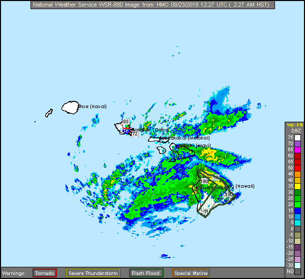 Molokai, HI  Long Range Radar Recording of Lane (2018) Approach