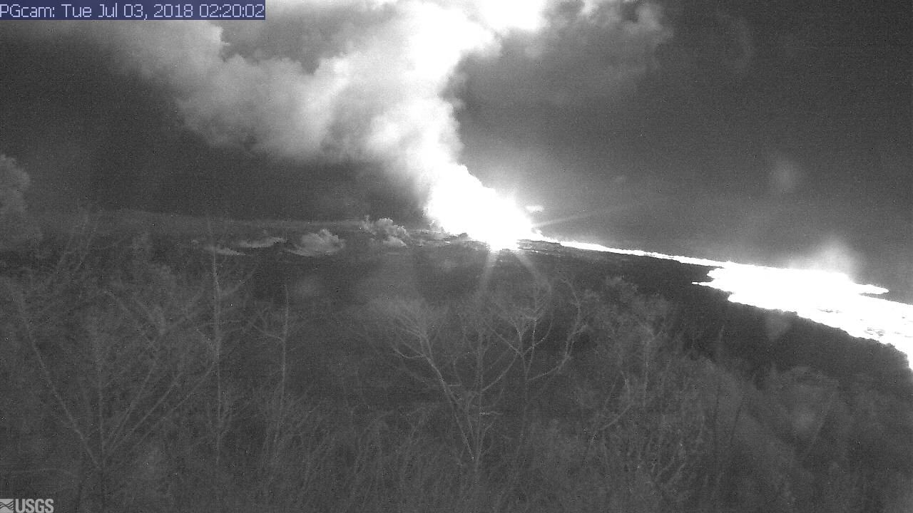 Part 5 Panorama of Lower East Rift Zone Camera from Lower East Rift Zone June 24th-July 18th  (2018)