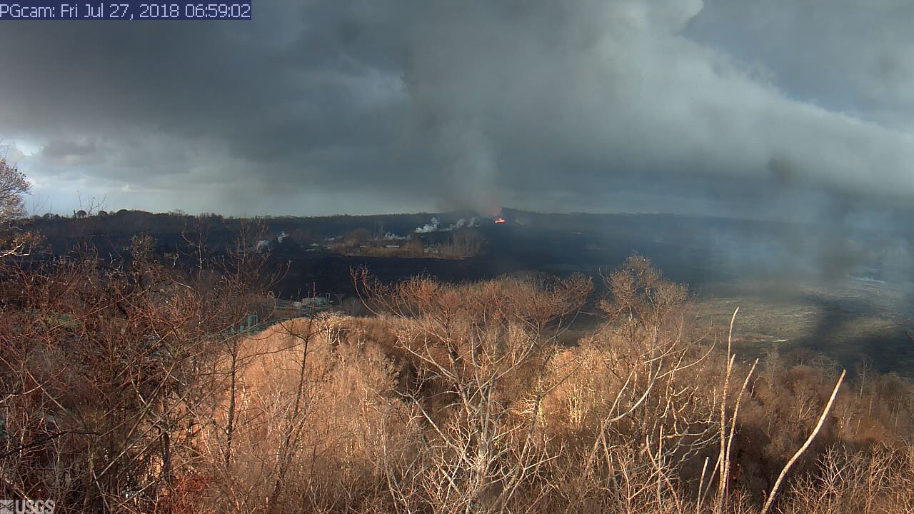 Part 6 Panorama of Lower East Rift Zone Camera from Lower East Rift Zone July 18th On  (2018)