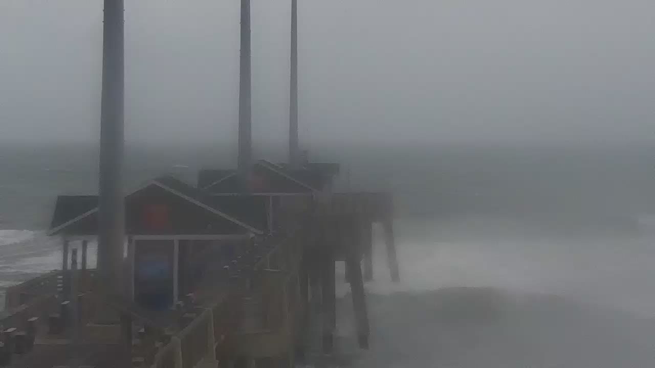 Jennette's Pier Nags Head, NC Cam for Florence Approach (2018)